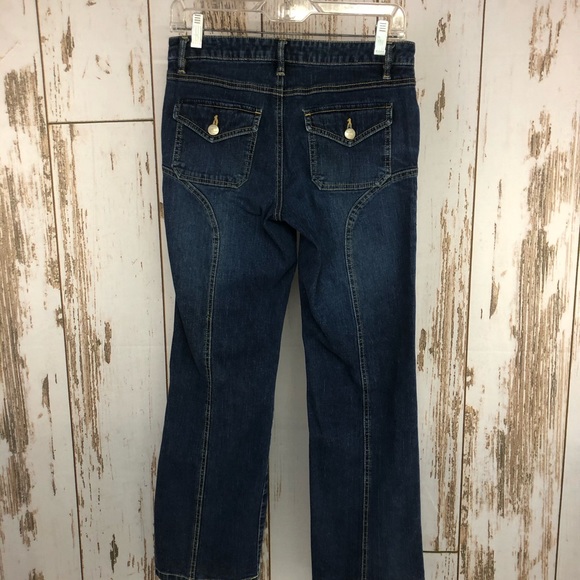 Metro Blues Jeans, Size 4P. Cool side seam detail. In excellent condition! - Picture 4 of 7